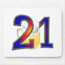 21st birthday beer mousepads