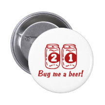 21st Birthday Button