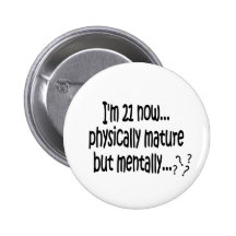 21st Birthday Buttons