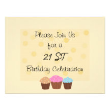 21st Birthday Celebration Personalized Announcement