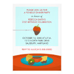 21st Birthday Fondue Dinner Party Celebration Personalised Invitations