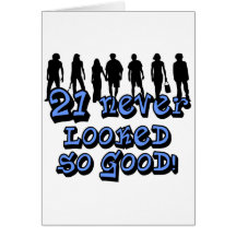 21st Birthday Greeting Card