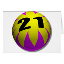 21st Birthday Greeting Card