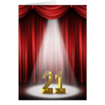 21st Birthday Greeting Card