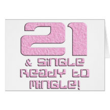 21st Birthday Greeting Card