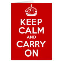 21st Birthday Greeting Card