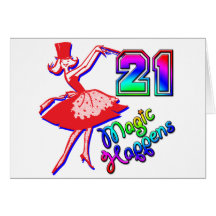 21st Birthday Greeting Cards