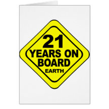 21st Birthday Greeting Cards