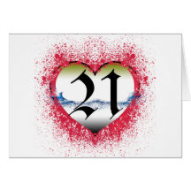 21st Birthday Greeting Cards