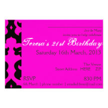 21st Birthday Invitation