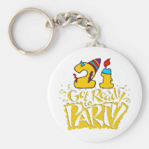 21st Birthday Key Chain