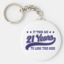 21st Birthday Key Chain