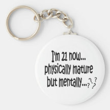 21st Birthday Keychains