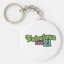 21st Birthday Keychains