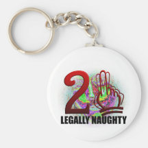 21st Birthday Keychains