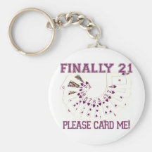 21st Birthday Keychains