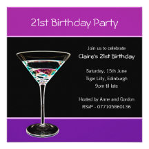 21st Birthday Party Invitation