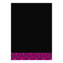 21st Birthday Party Invitations - Hot Pink Safari