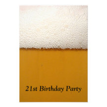 21st Birthday Party Personalized Invitation