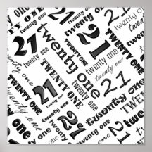 21st Birthday Party Poster