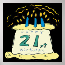 21st Birthday Posters