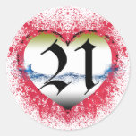 21st Birthday Stickers