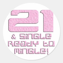 21st Birthday Stickers