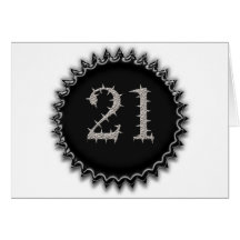 21st Vegas Birthday Greeting Cards