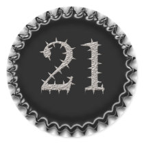 21st Vegas Birthday stickers