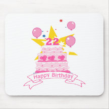 22 Year Old Birthday Cake Mousepad