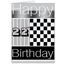 22nd Birthday Greeting Card