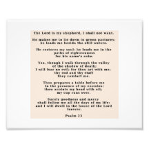 23rd Psalm Photographic Print