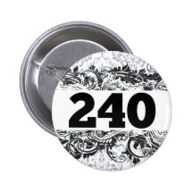 240 PINBACK BUTTONS