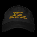 249th Engineer Detachment, Delaware National Guard embroidered hats