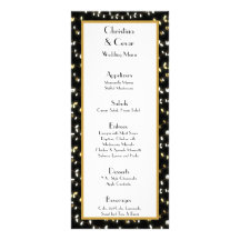 25 Menu Cards Glowing Summer Lights on Black BG Ch Rack Cards