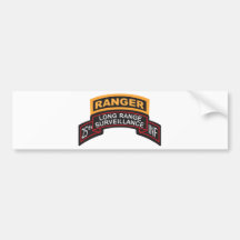 25th Infantry Division LRS Scroll, Ranger Tab Bumper Sticker