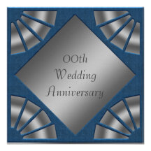 25th Silver Wedding Anniversary Party Invitation