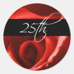 25th Wedding Anniversary And Event Envelope Seal stickers