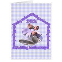 25th Wedding Anniversary Gifts Greeting Cards