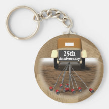25th Wedding Anniversary Gifts Key Chain