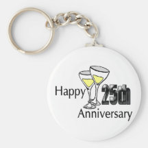 25th Wedding Anniversary Gifts Key Chains