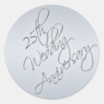 25th Wedding Anniversary Sticker