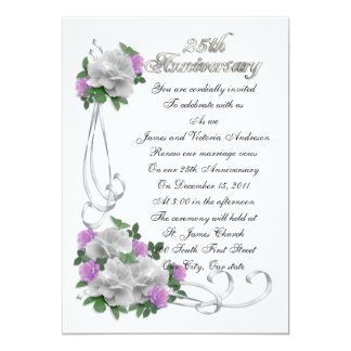 Wedding anniversary invitations cards