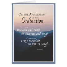 2687 Anniversary of Ordination Greeting Cards