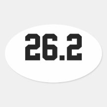 26.2 Marathon Runner Sticker