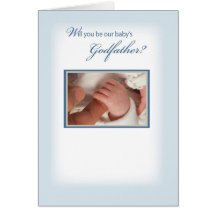 2815 Baby Boy Godfather Request Card