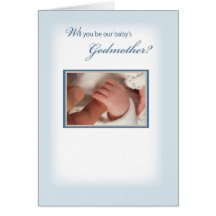 2816 Baby Boy Godmother Invitation Cards