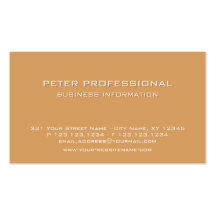 29 Modern Professional Business Card apricot colou