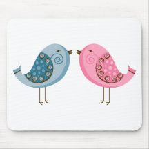 2 Birds Mouse Pads