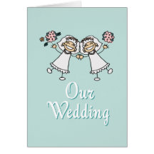 2 Brides Greeting Cards